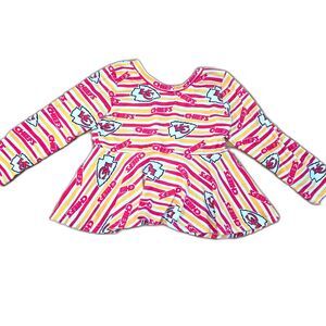 Kansas City Chiefs 2T Girls long sleeve blouse